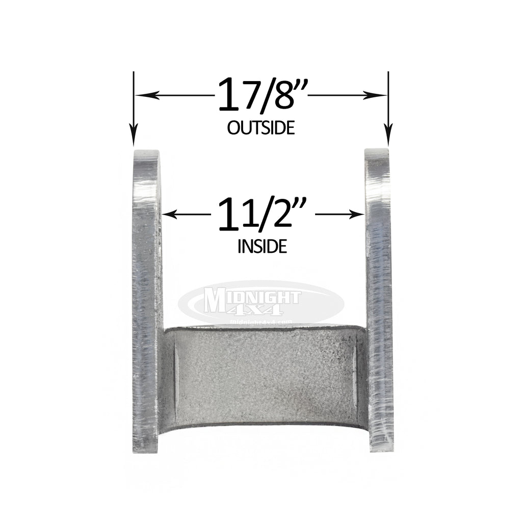Radius Shock Mount, Fits 3" Tube, 1-1/2" Inner, SHO0012, Midnight 4x4
