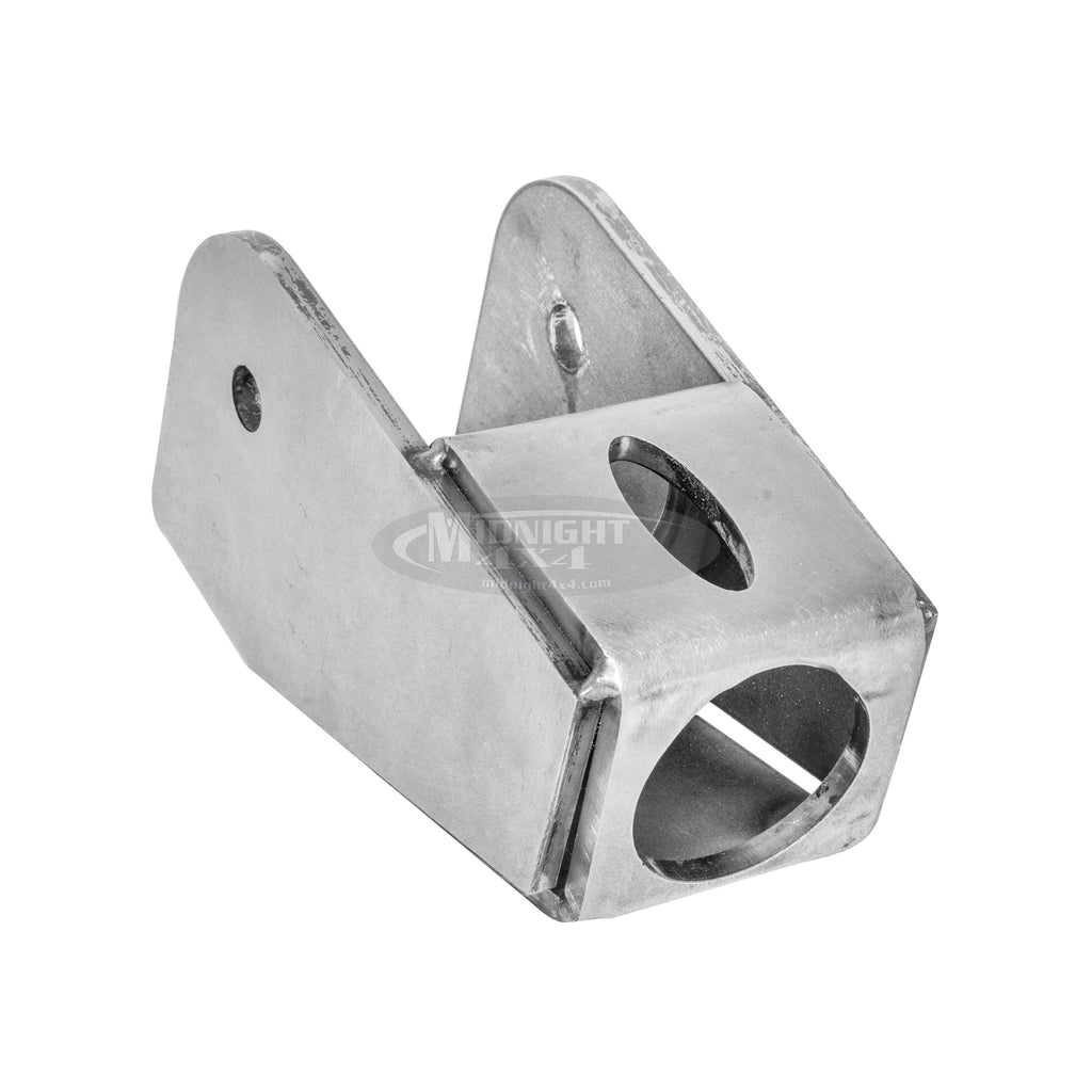 TJ, LJ, XJ and ZJ Front Upper Control Arm/Link Mount Clevis, 3/16" Steel, 10mm Hole, 2" wide Mount, For 1.5" Tube.