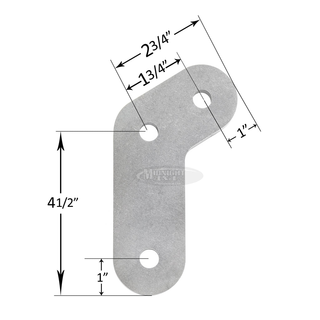 Leaf Spring Boomerang Shackle, Midnight 4x4, 