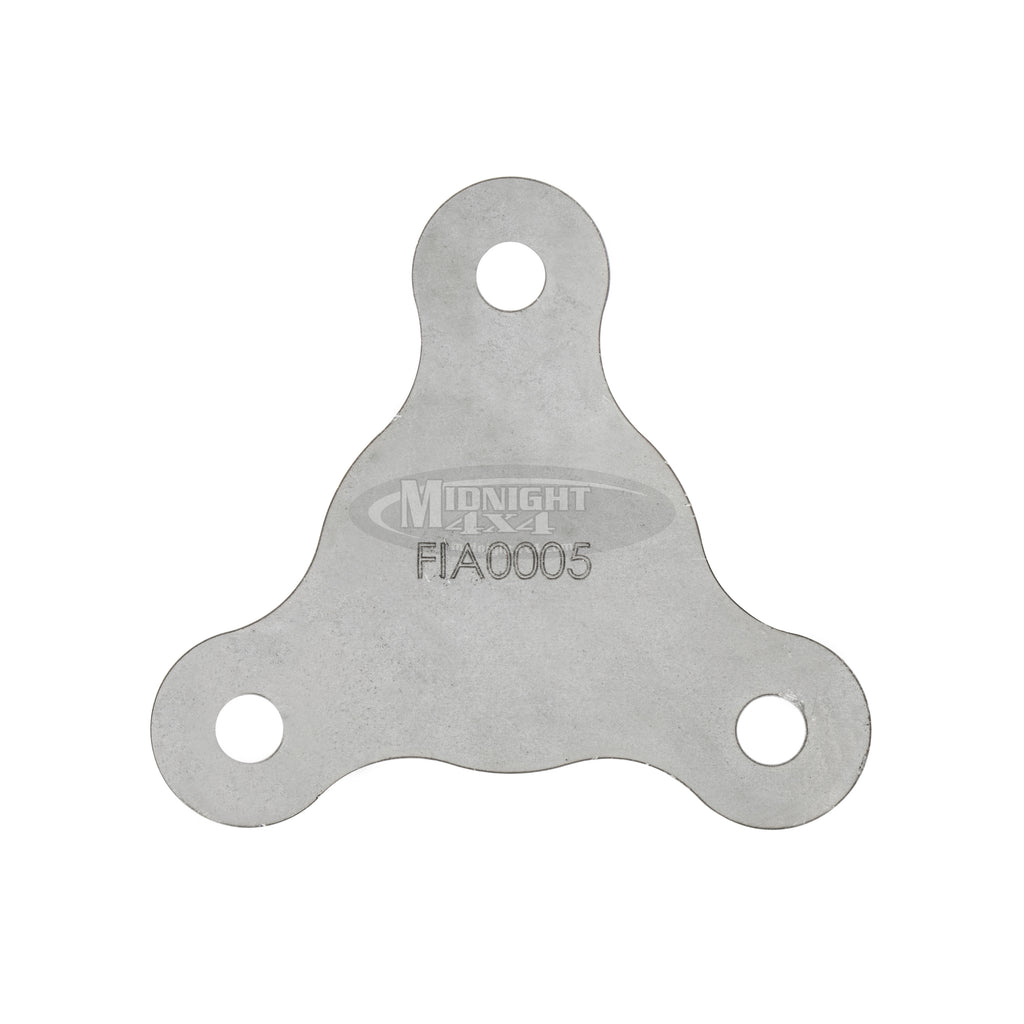 FLA0005, 3-Bolt Flange, Large Flange, Seat Mount, Fabrication Part, 2.25" Tube, Midnight 4x4, 2-1/4"