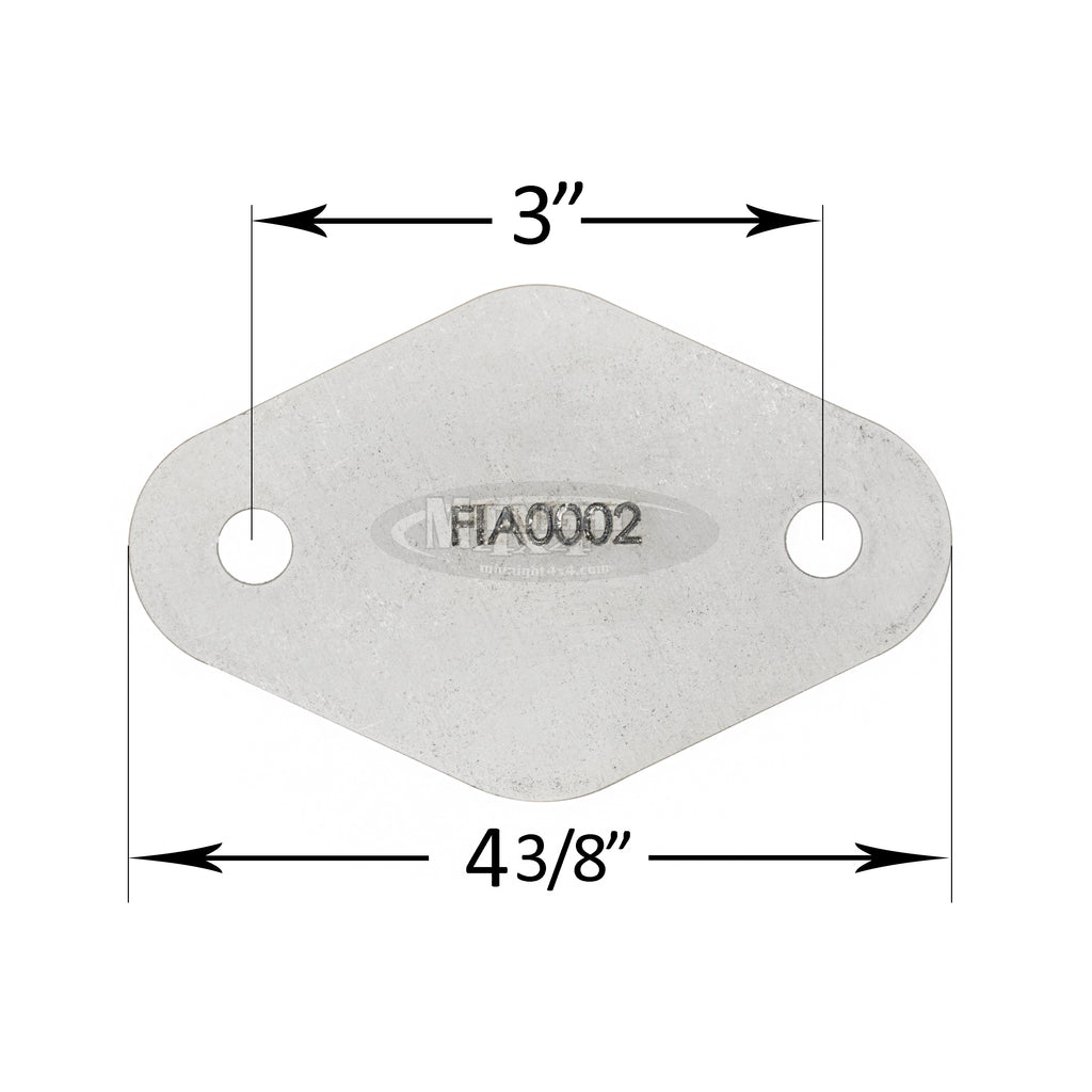 FLA0002, Flange, Fabrication Part, Midnight 4x4