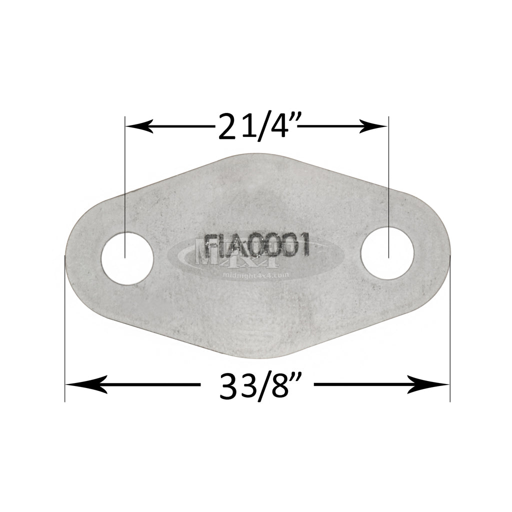 FLA0001, Flange, Fabrication Part, Midnight 4x4