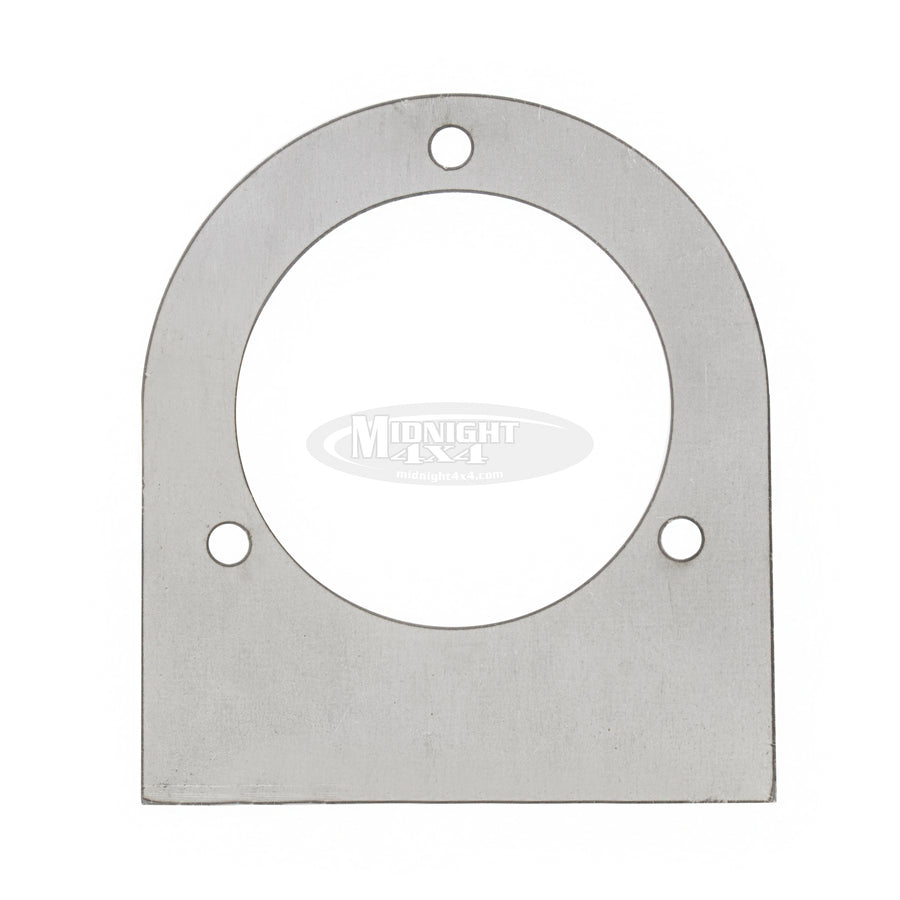 3 Hole Fuel Filler Mounting Tab, 2-7/8" ID, 1/4" Mount Holes, Midnight 4x4