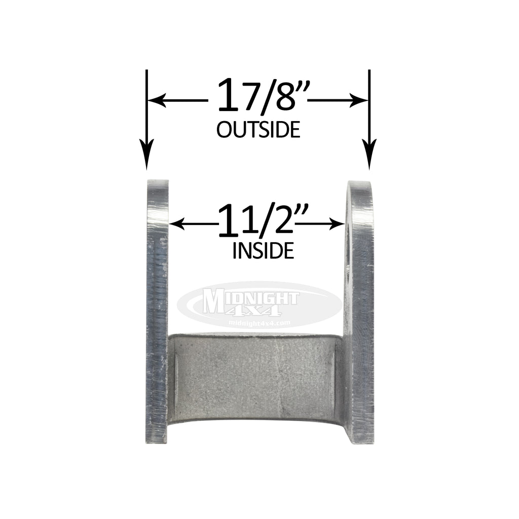 Shock Mount, Fabricated, SHO0011, Midnight 4x4, 1/2" bolt hole