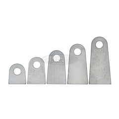 Flat tabs, 1/2" mount hole, 1/4" thick, midnight 4x4