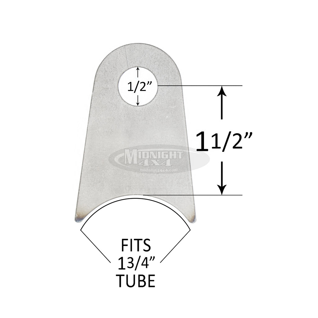 1/2" Hole Shock Tab, Radius Mount - R245
