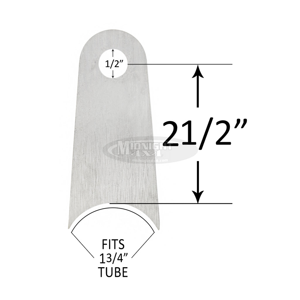 1/2" Hole Shock Tab, Radius Mount - R245