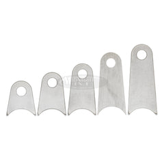 Radius Mount Tab, 1/2" Hole, 3/16" Thick Material, 1" Long tab, 1.5" long tab, 2" tab, 2.5" tab, 3" tab, 3.5" tab, 4" tab, Midnight 4x4