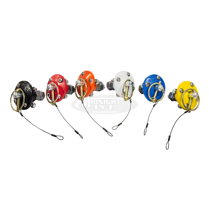 Hood Pin Assembly Kit, Black, White, Red, Orange, Blue, Yellow, Autofab, Midnight 4x4