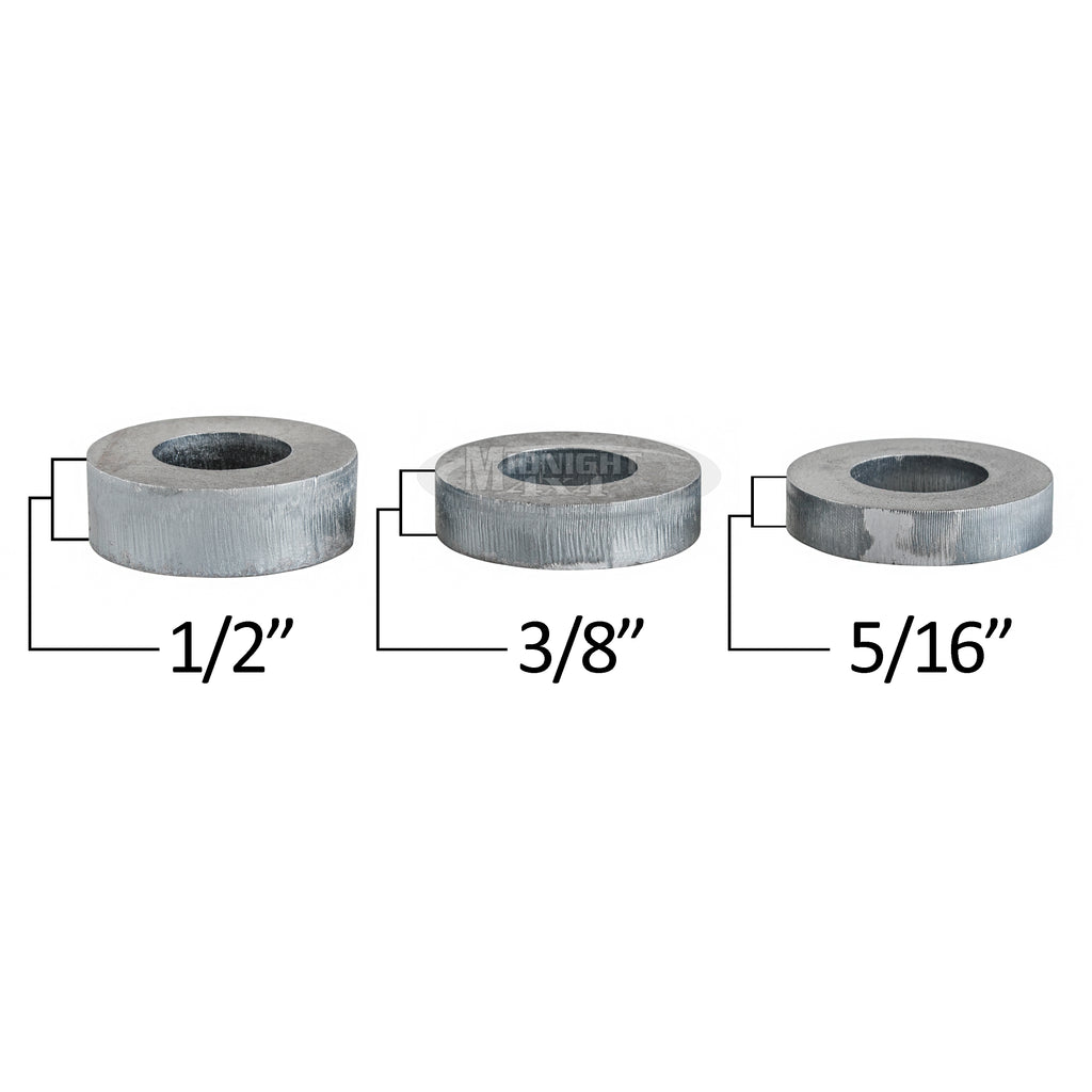 Round, 3/4" Mount Spacer, 1-1/2" Diameter, 3/8" Thick, Midnight 4x4