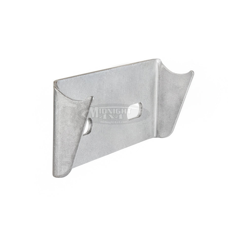 Transmission mount bracket with slots, 6" long, fits 1-1/2" tube, 2-1/2" tall, midnight 4x4
