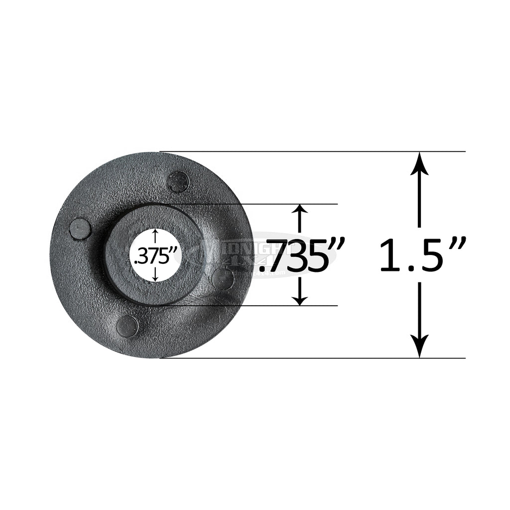 Fender Mount Grommet, Urethane Body Mount, Black, Red, White, Blue, Midnight 4x4