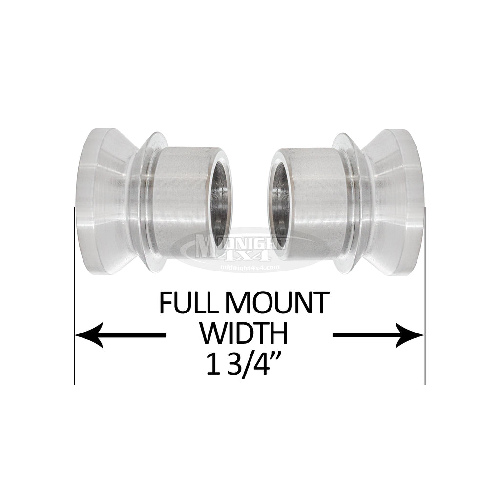 3/4" High Misalignment Spacer, 1/2" Bolt, 1-3/4" Full Mount Width, Heim Spacer, Midnight 4x4