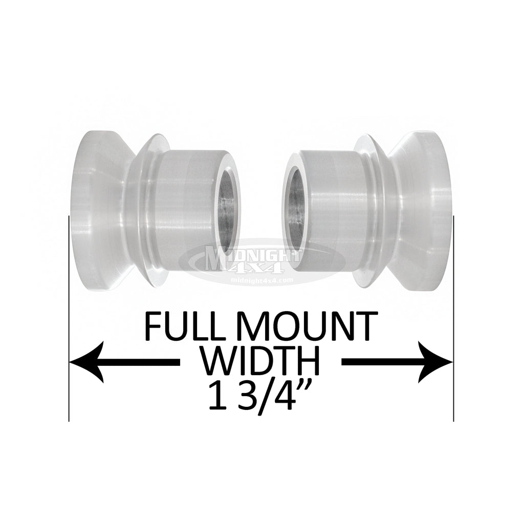 3/4" High Misalignment Spacer, 9/16" Bolt, 1-3/4" Full Mount Width, Heim Spacer, Midnight 4x4