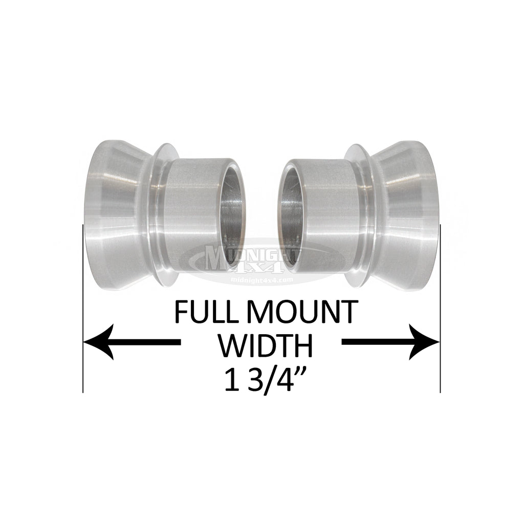 3/4" High Misalignment Spacer,5/8" Bolt, 1-3/4" Full Mount Width, Heim Spacer, Midnight 4x4