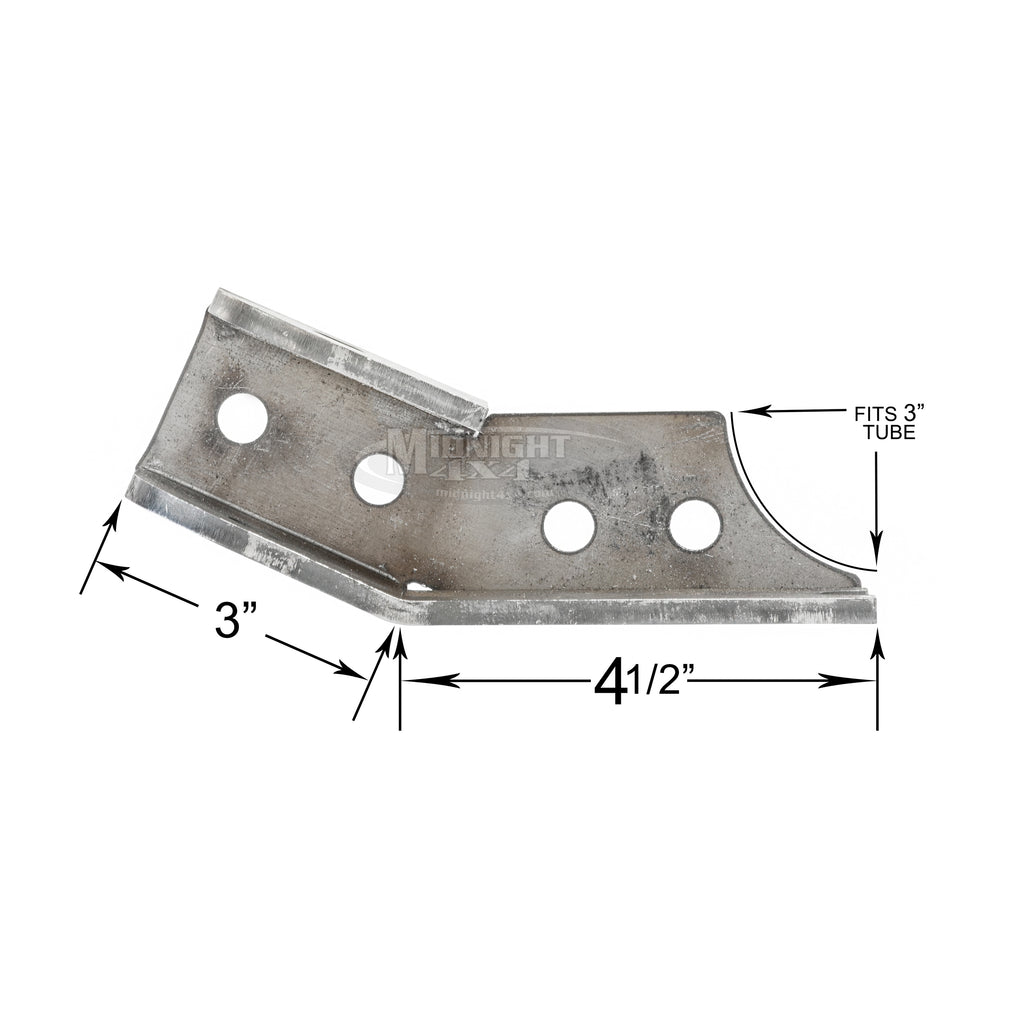 TRA0009, Track Bar Mount, Radius Arm Mount, Midnight 4x4