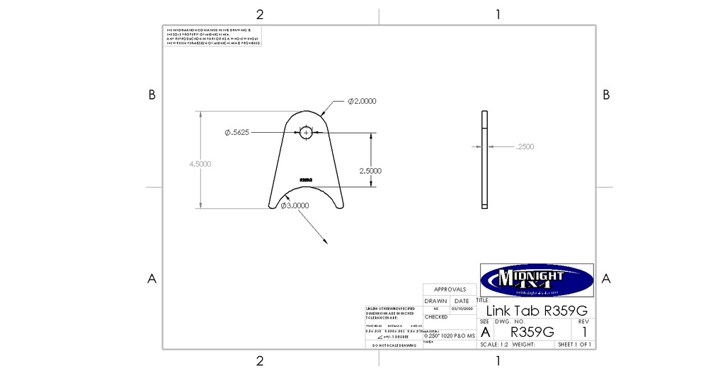 r359g, axle tab, 2.5" axle tube, axle mount, midnight 4x4