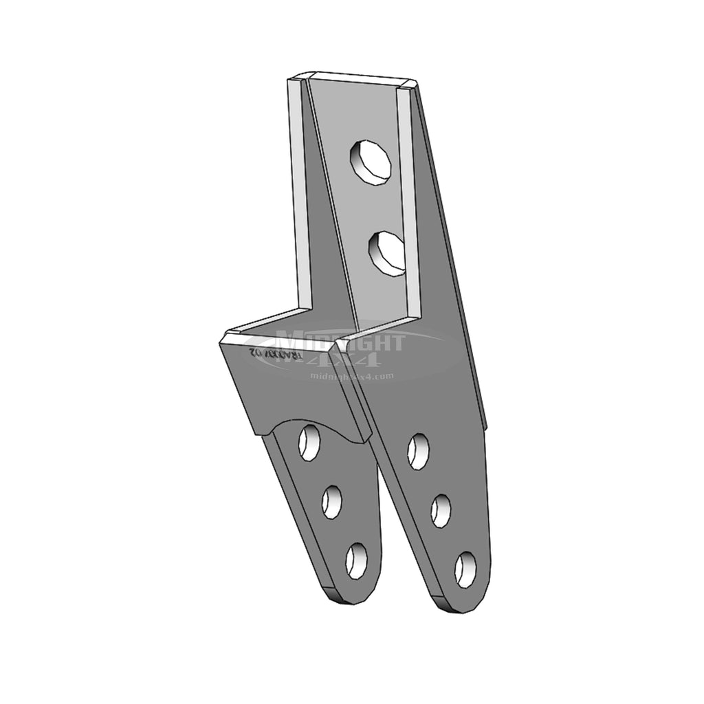TRA0007, track bar mount, frame outside, midnight 4x4