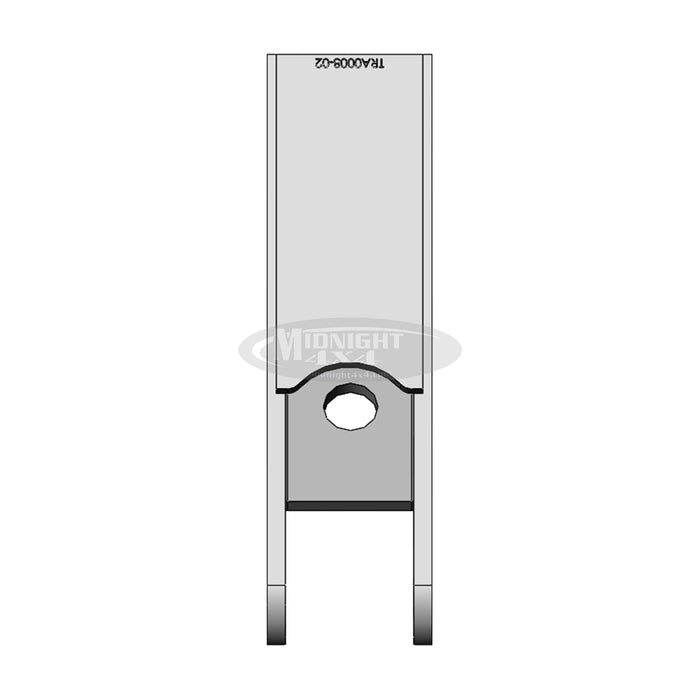 TRA0008, track bar mount, frame side inside, midnight 4x4