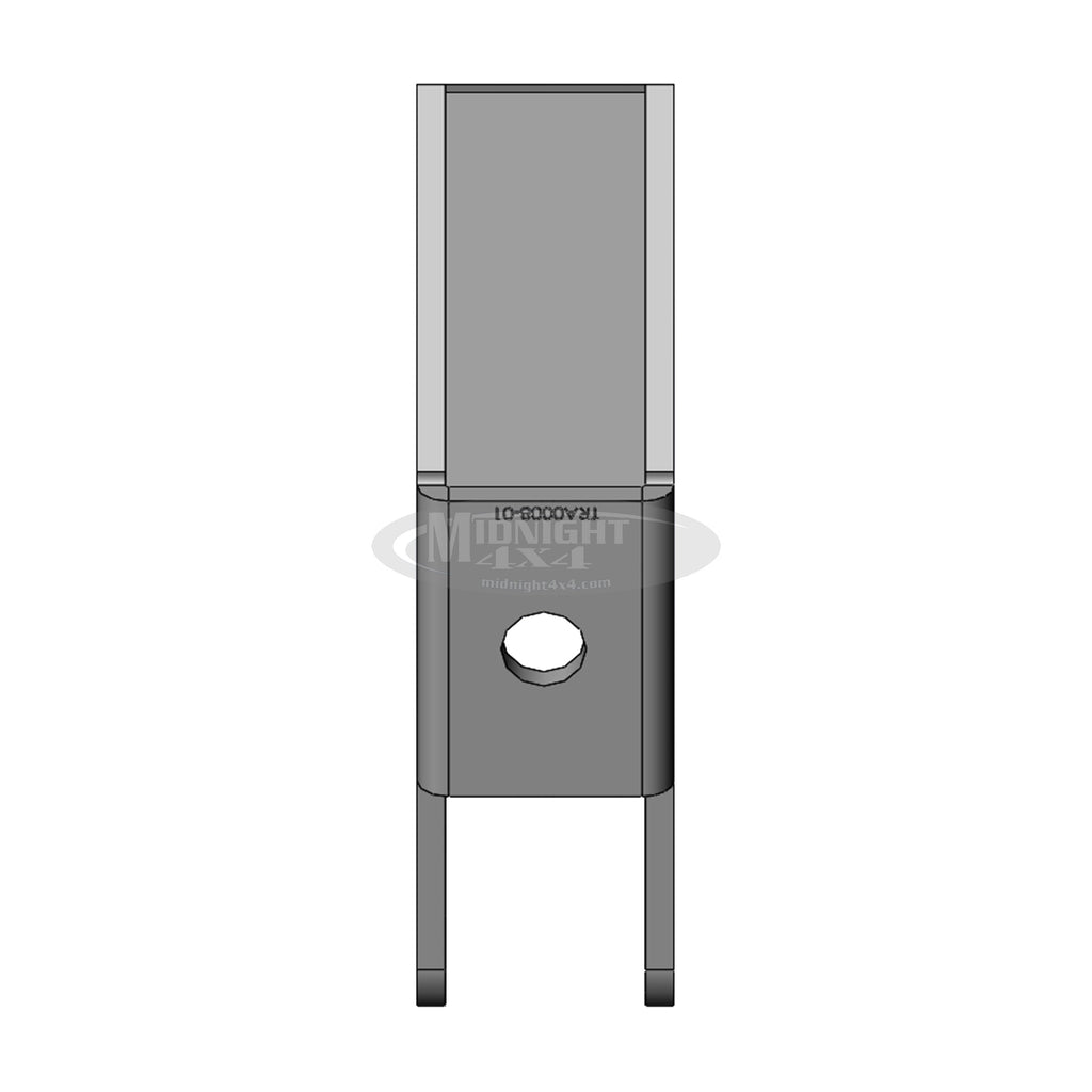 TRA0008, track bar mount, frame side inside, midnight 4x4