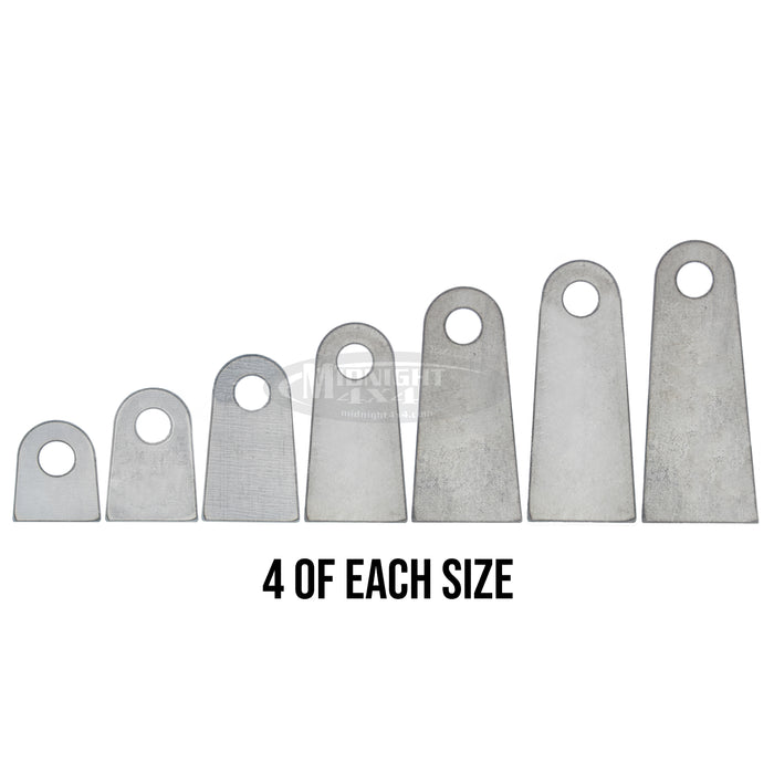 Thick Flat Tab Kit - 28 Pieces