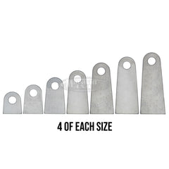 Thick Flat Tab Kit - 28 Pieces