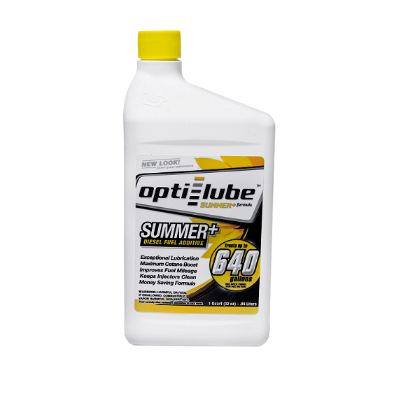 Opti-Lube Winter Anti-gel Diesel Fuel Additive: 8oz 4 Pack of Long Neck  Bottles, Treats Up To 32 Gallons Per 8oz Bottle