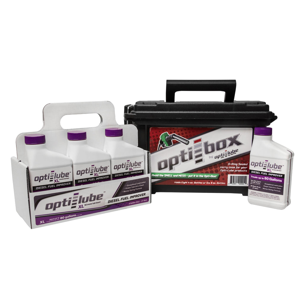 Optilube, Opti Lube, Diesel fuel additive, fuel additive, diesel additive, diesel lubrication, cetane boost, booster, injector cleaner, XL, optilube purple, midnight 4x4